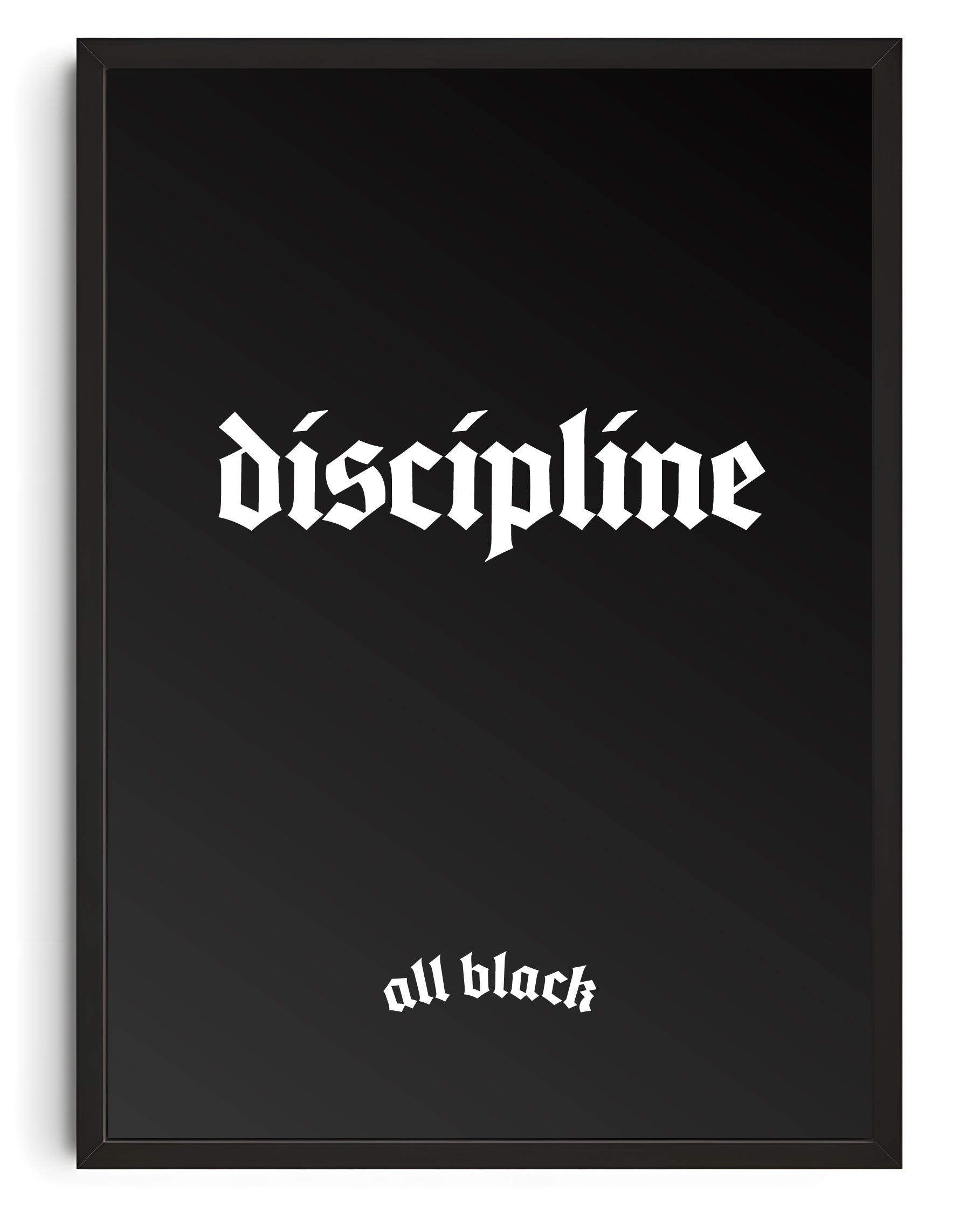 DISCIPLINE CANVAS BY ALL BLACK