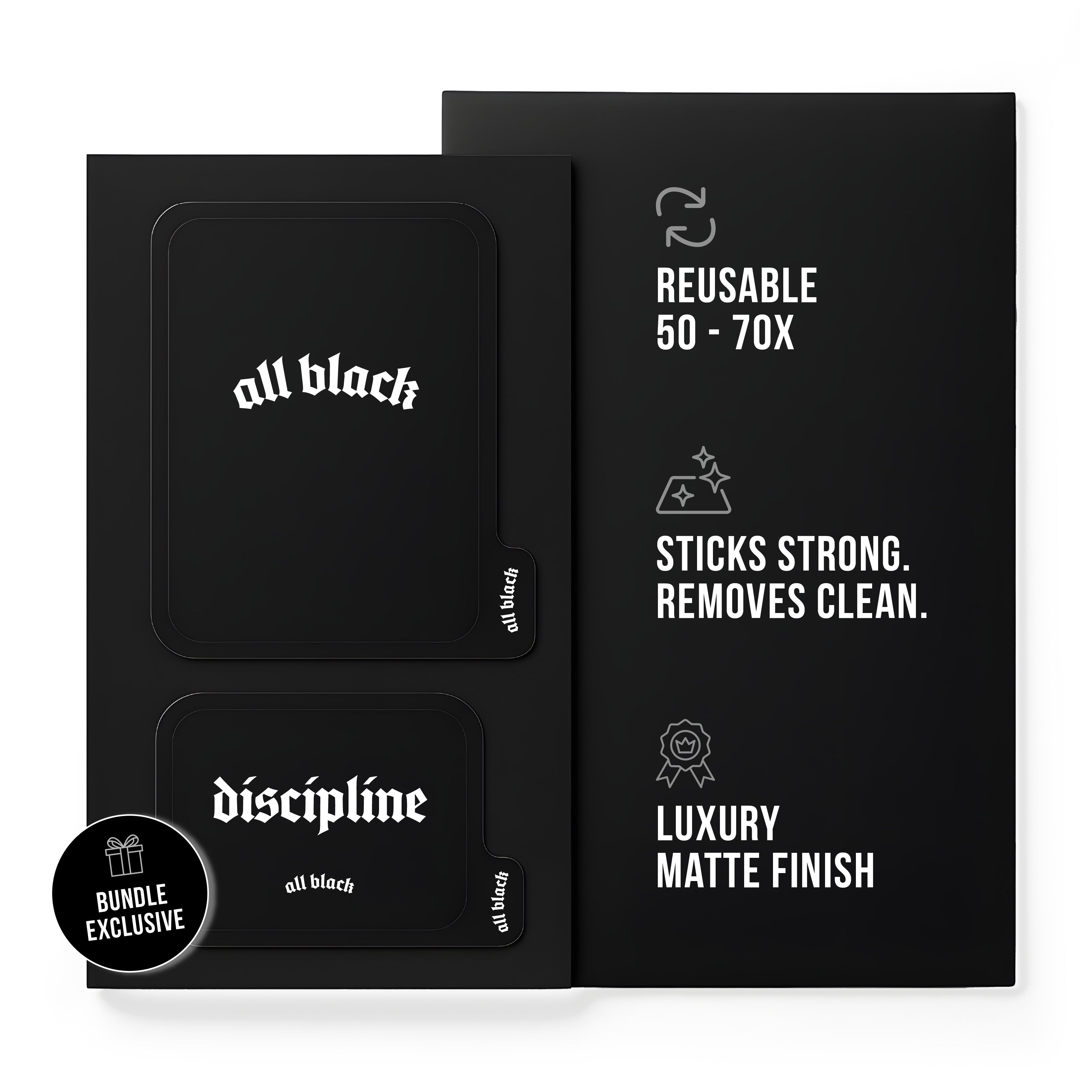 ALL BLACK Sticker (XL)