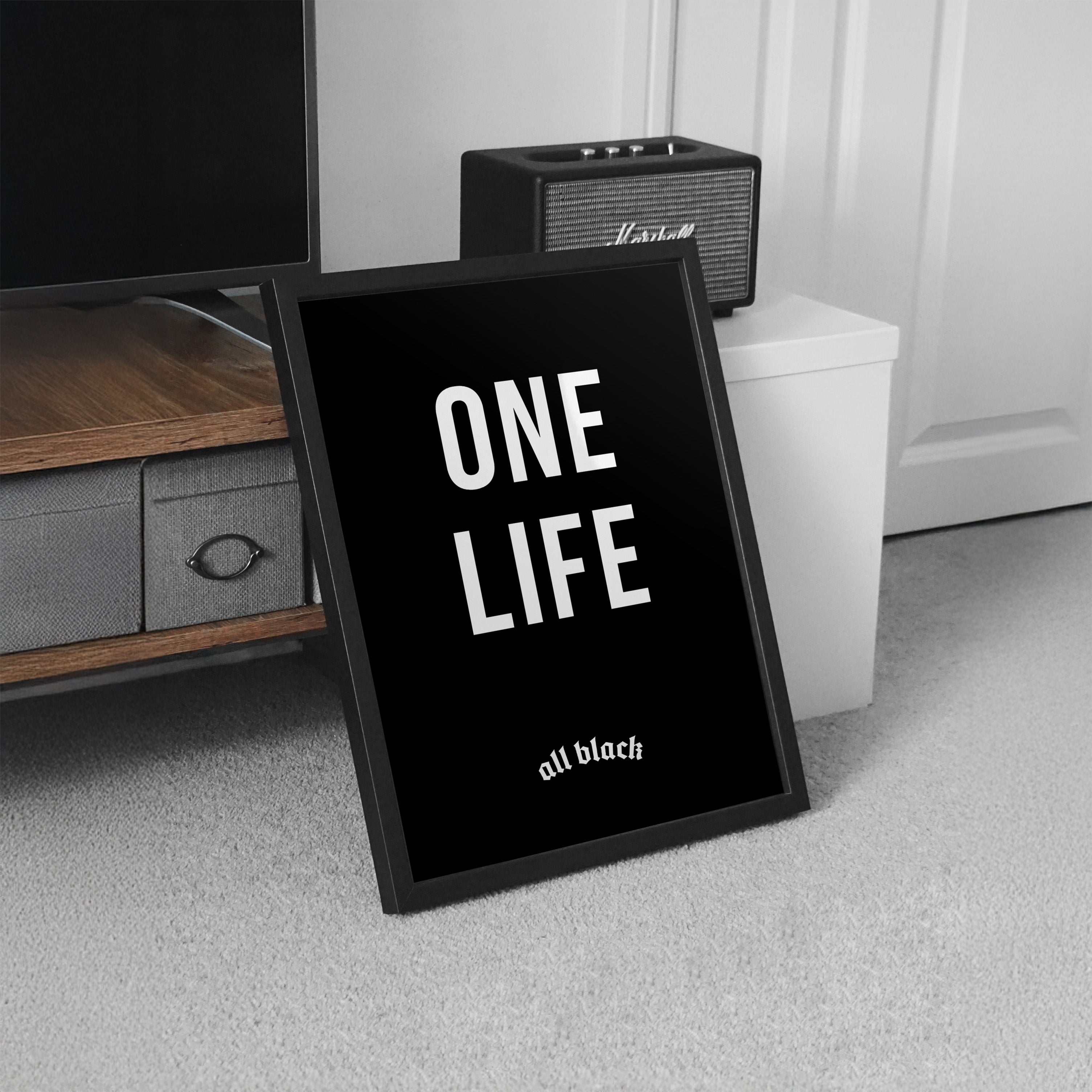 ONE LIFE DISCIPLINE CANVAS by ALL BLACK