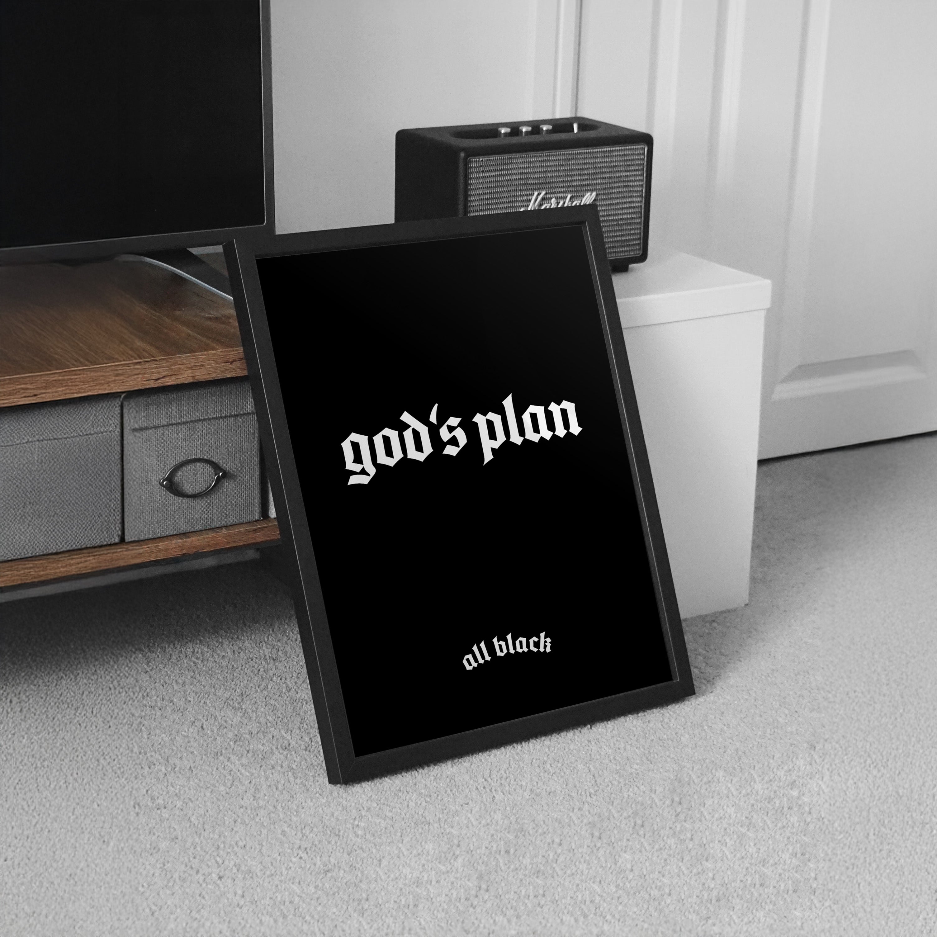 GOD'S PLAN CANVAS BY ALL BLACK