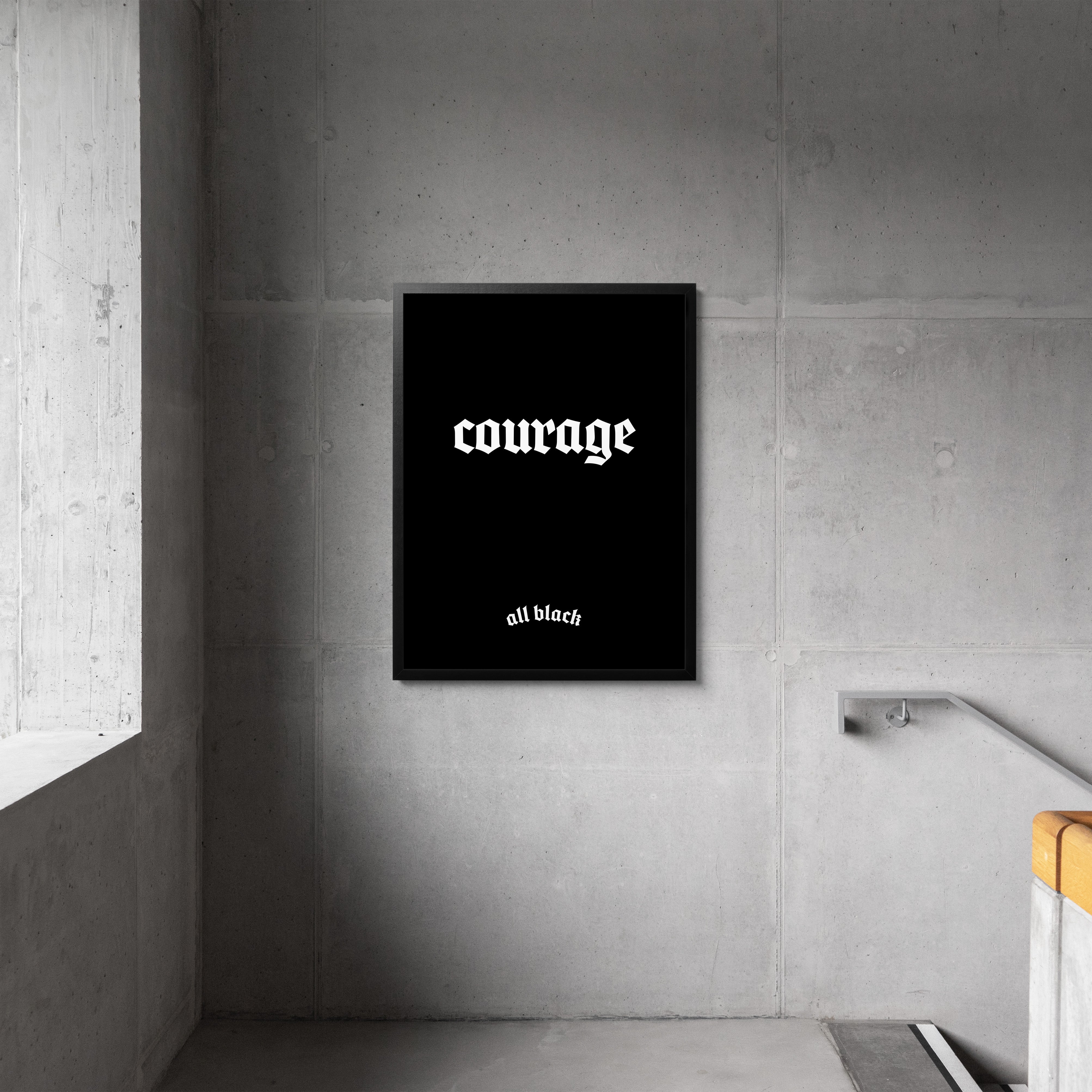 Courage CANVAS by all black