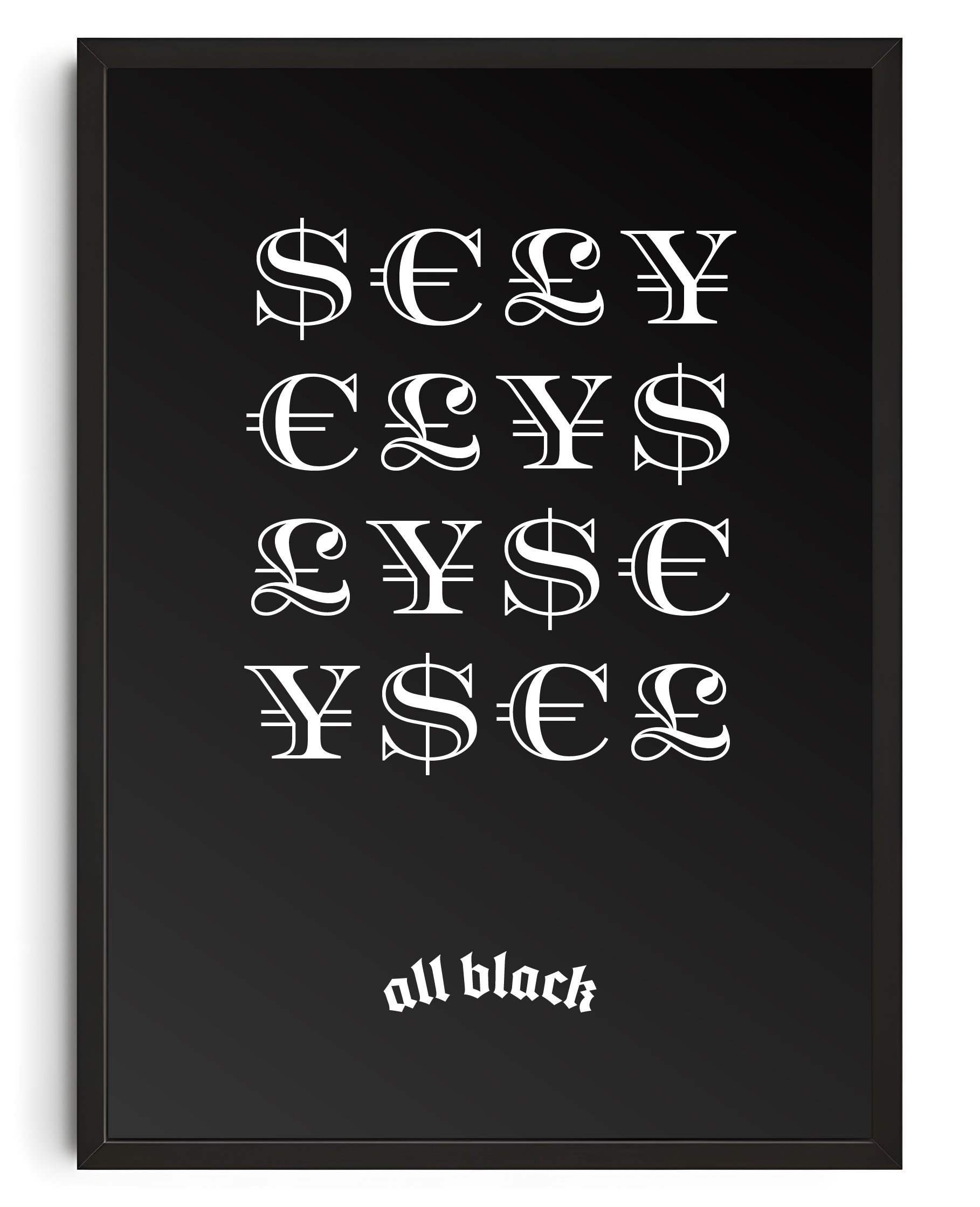 MONEY CANVAS BY ALL BLACK