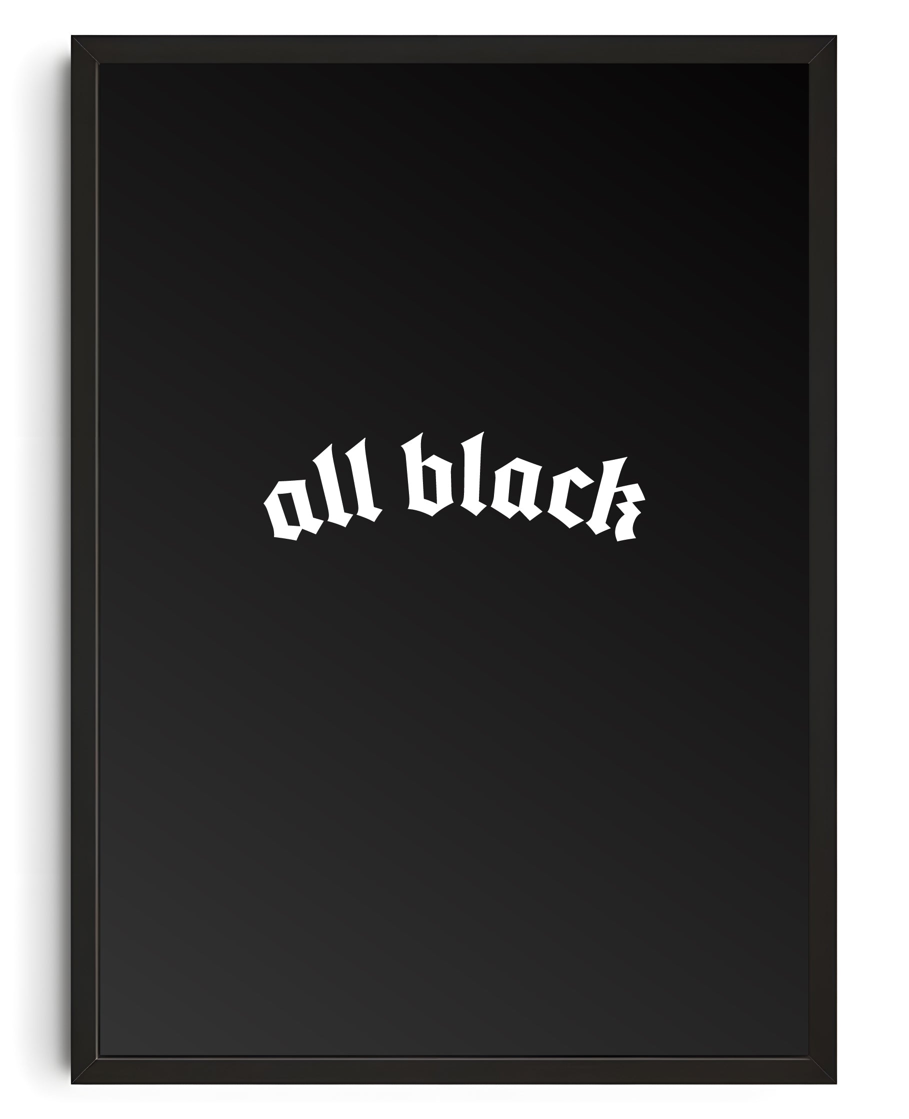 ALL BLACK BRAND CANVAS