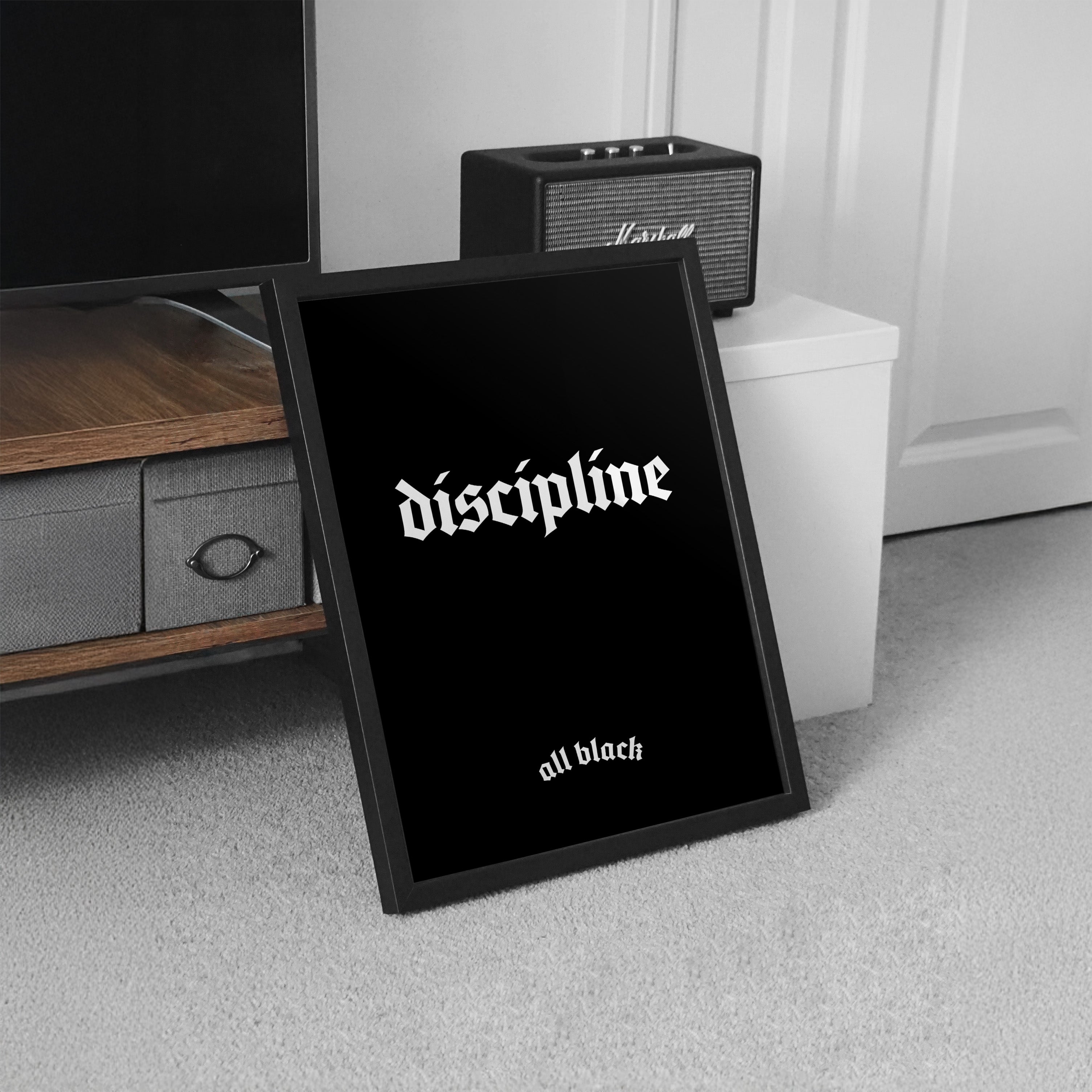 DISCIPLINE CANVAS BY ALL BLACK